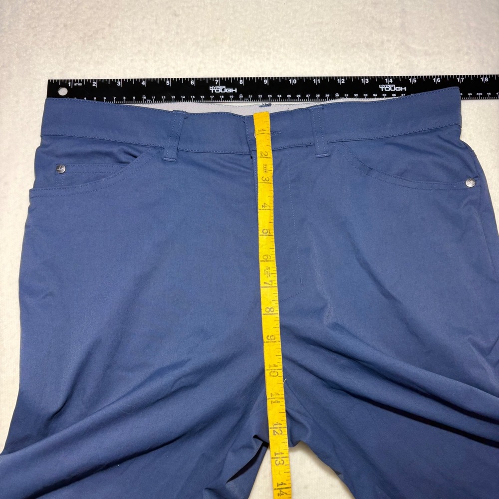 Adidas Mens Golf Pants Blue 32x32 Stretch Performance 5-Pocket Straight Leg - Picture 4 of 7